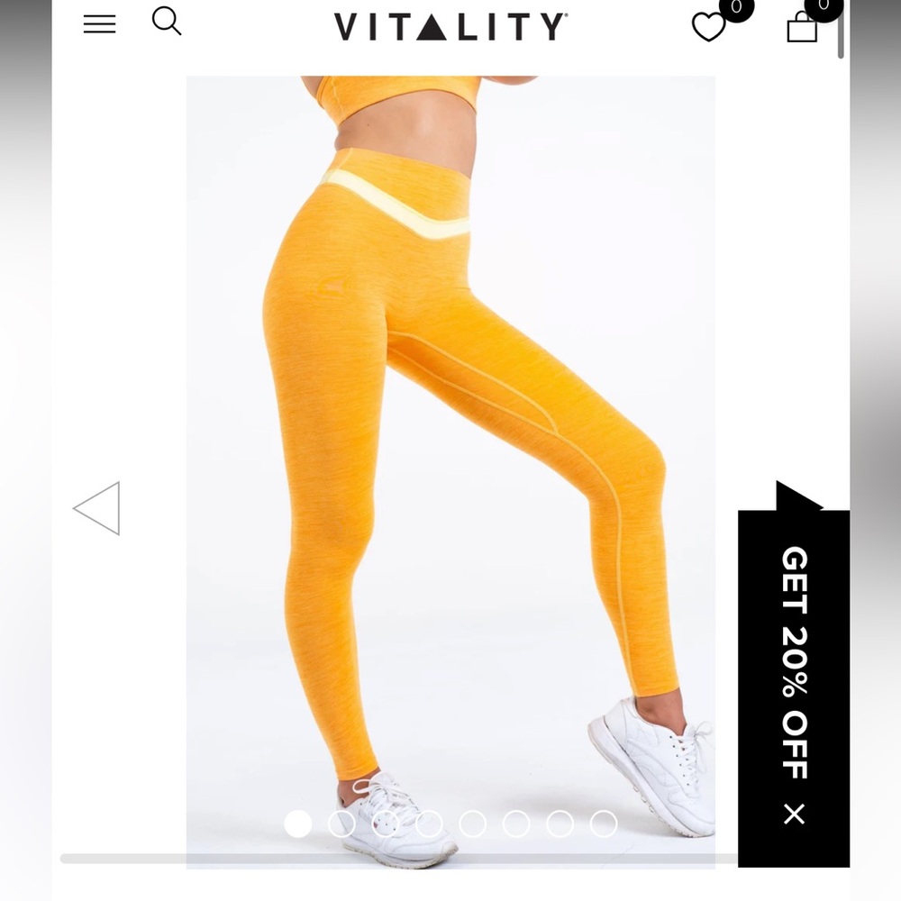 Vitality Daydream Block Pant - Peach Lemonade